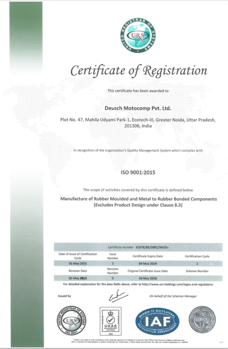 ISO 9001:2015 Certificate